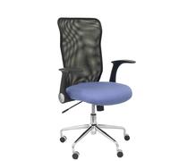 Chaise Minaya Dossier En Filet Noir Siège En Bali Bleu Clair Bleu