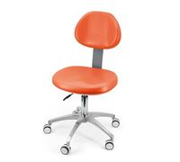 Chaise Mobile pivotante à 360 ° Chaise Dentaire Tabouret de médecin Dentiste Hauteur réglable en Cuir PU pour cliniques dentaires, laboratoires, Salons, Salons de beauté, A2