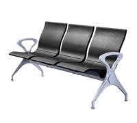 Chaise moderne de salle d'attente 3 places avec accoudoirs pour une assise confortable dans les aéroports, les bureaux et les halls d'hôpital
