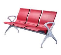 Chaise moderne de salle d'attente 3 places avec accoudoirs pour une assise confortable dans les aéroports, les bureaux et les halls d'hôpital