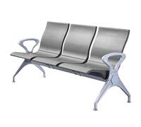 Chaise moderne de salle d'attente 3 places avec accoudoirs pour une assise confortable dans les aéroports, les bureaux et les halls d'hôpital