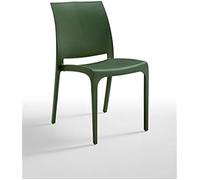 Chaise monobloc en plastique BICA Volga - Vert citron - Design contemporain