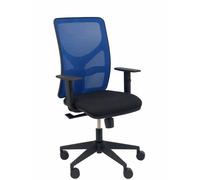 Chaise Motilla bleu siège en maille bali noir bras réglable