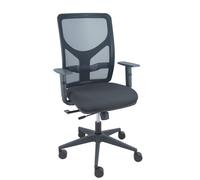 Chaise Motilla en maille noire assise bali noire bras réglable, traslack