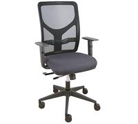 Chaise Motilla traslack Maille noire Siège Bali Bras Réglable (Gris foncé)