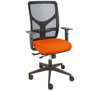 Chaise Motilla traslack Mesh Noir Siège Bali Bras Réglable Orange Foncé