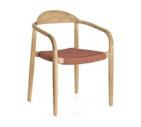Chaise Nina en bois massif de terre cuite