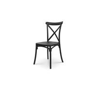 Chaise noire style BISTROT en résine polypropylène