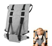 Chaise Nomade Bebe Sécurisée et Ultra Compacte, 6 Mois à 3 Ans Siege Enfant Portable et Pliable pour Repas en Voyage, Harnais Ajustable, Rehausseur de Chaise Haute Pratique pour Sortie et Vacances