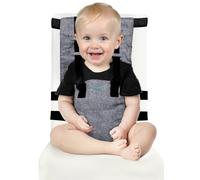 Chaise Nomade Bebe Sécurisée et Ultra Compacte, Siege Enfant Portable et Pliable pour Repas en Voyage, Harnais Ajustable, Rehausseur de Chaise Haute Pratique pour Sortie et Vacances, 6 Mois à 3 Ans