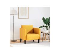 vidaXL Canapé-Chaise accoudoirs Jaune foncé 54 cm Tissu Velours côtelé, canapé Simple, canapé Confort, Fauteuil TV, canapé, siège de canapé