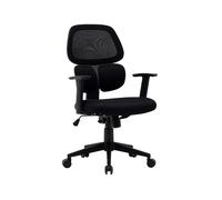 Chaise opérateur en maille noire - ANCONA