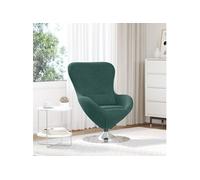Chaise Ouf en Velours Vert Foncé