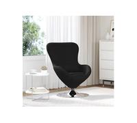 Chaise Ouf Tissu Noir