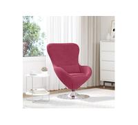 Chaise Ouf Velours Rouge Vin