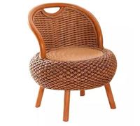 Chaise paresseuse ergonomique - Style rustique japonais pour la méditation, la décoration de la maison et du bureau - Siège bas rétro en rotin