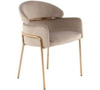 Chaise paris prix en plastique non pliable H. 79 cm interieur marron marron G