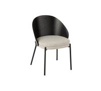Chaise Design "Lone" 74cm Noir & Gris