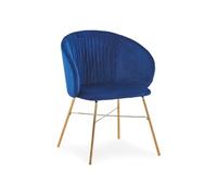 Chaise paris prix interieur non empilable non pliable en metal H. 80 cm bleu