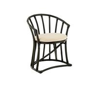 Chaise Rotin & Coussin "Howard" 70cm Noir