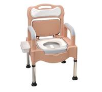 Chaise Percée, Chaise Percée De Chevet Réglable En Hauteur, Facile À Assembler Avec Embouts En Caoutchouc Antidérapants, Seau Amovible For Toilettes Portables(Khaki)