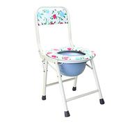 Chaise percée pliante avec protection anti-éclaboussures et couvercle pour salle de bain