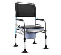 Chaise percée pliante et légère avec chargement par le haut, pot facilement amovible, cadre de toilette autoportant, for personnes âgées et femmes enceintes