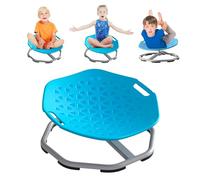 Chaise Pivotante 360° Sensorielle pour Enfant Autisme,Jouet d'Équilibre et Coordination Corps,Carrousel Tournant Garçons et Filles (Bleu)