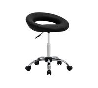 Vidaxl Chaise Pivotante À Manger Noir Similicuir Noir