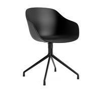 Chaise pivotante About a Chair AAC 220 2.0 noir black powder-coated aluminium base