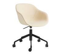Chaise pivotante About a Chair AAC 253 noir black powder-coated aluminium base