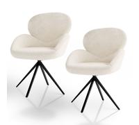 Chaise pivotante Albano Crème