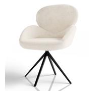 Chaise pivotante Albano Crème
