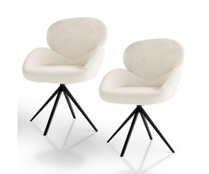 Chaise pivotante Albano Crème