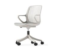 Chaise Pivotante avec Accoudoirs, Chaise Gaming Ergonomique, Confortable et Respirante, Elle est élégante et Tendance pour la Maison, Le Bureau ou Les études(Gray)