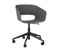 Chaise pivotante avec roues Marée 406 WxHxD 55.5x73-85x48cm