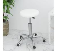 Chaise Pivotante de Bureau Blanc Similicuir Siège Tabouret de Travail vidaXL