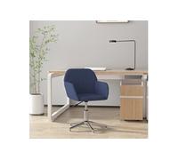 Chaise Pivotante de Bureau Gris Foncé Tissu Fauteuil Siège d'Ordinateur vidaXL