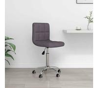 Chaise Pivotante de Bureau Siège de Bureau Chaise d'Ordinateur Chaise Ergonomique Salon Chambre Maison Intérieur Taupe Tissu