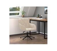 Chaise pivotante de bureau Crème Velours344865