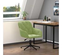 Chaise Pivotante de Bureau Gris Clair Velours Chaise d'Ordinateur Siège vidaXL