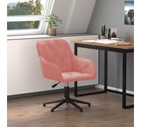 Chaise Pivotante de Bureau Gris Clair Velours Chaise d'Ordinateur Siège vidaXL