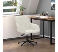 Chaise Pivotante de Bureau Gris Clair Velours Chaise d'Ordinateur Siège vidaXL