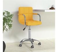 Chaise Pivotante de Bureau Taupe Tissu Fauteuil Siège d'Ordinateur vidaXL