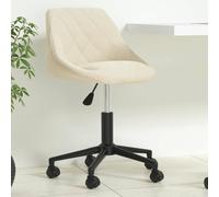 Chaise Pivotante de Bureau Noir Velours Siège d'Ordinateur Ergonomique vidaXL