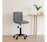 Chaise Pivotante de Bureau Siège de Bureau Chaise d'Ordinateur Chaise Ergonomique Salon Chambre Maison Intérieur Noir Velours