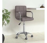 Chaise Pivotante de Bureau Siège de Bureau Chaise d'Ordinateur Fauteuil Ergonomique Fauteuil de Bureau Salon Maison Intérieur Taupe Tissu