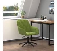 Chaise pivotante de bureau Vert clair Velours vert clair G