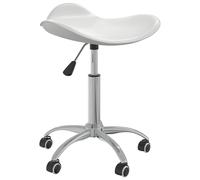 Chaise Pivotante de Salle à Manger Blanc Similicuir Dîner Cuisine vidaXL