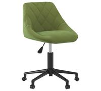 Chaise Pivotante de Salle à Manger Gris Clair Velours Dîner Cuisine vidaXL